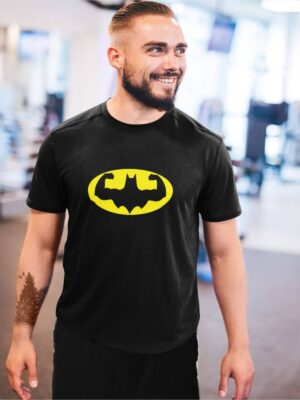 Alternative view of BATMAN BICEPS MEN'S T-SHIRT