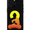 Buddha Art Black Embossed Soft Silicone Case for Apple Iphone 16 Pro Max