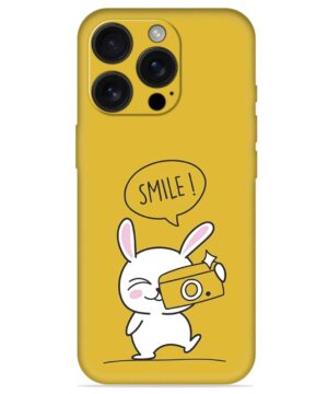 Hey Smile Please Embossed Soft Silicone Case for Apple Iphone 16 Pro Max
