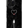 Heart Charging Vector Snap Case for Apple Iphone 16 Pro Max