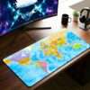 Political World Map Desk Mat