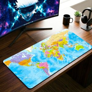 Political World Map Desk Mat